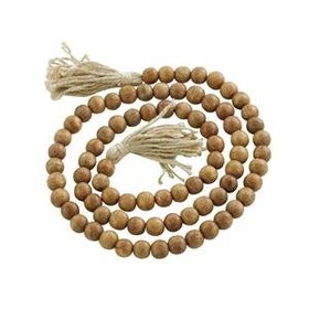 Wood Bead Garland Dark Brown