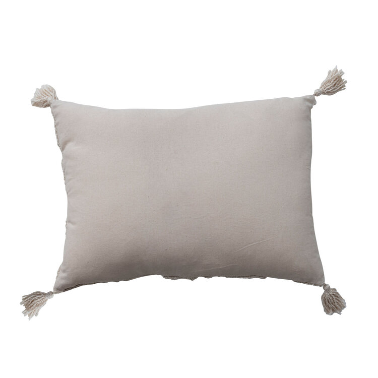 Cotton Tufted Lumbar Pillow