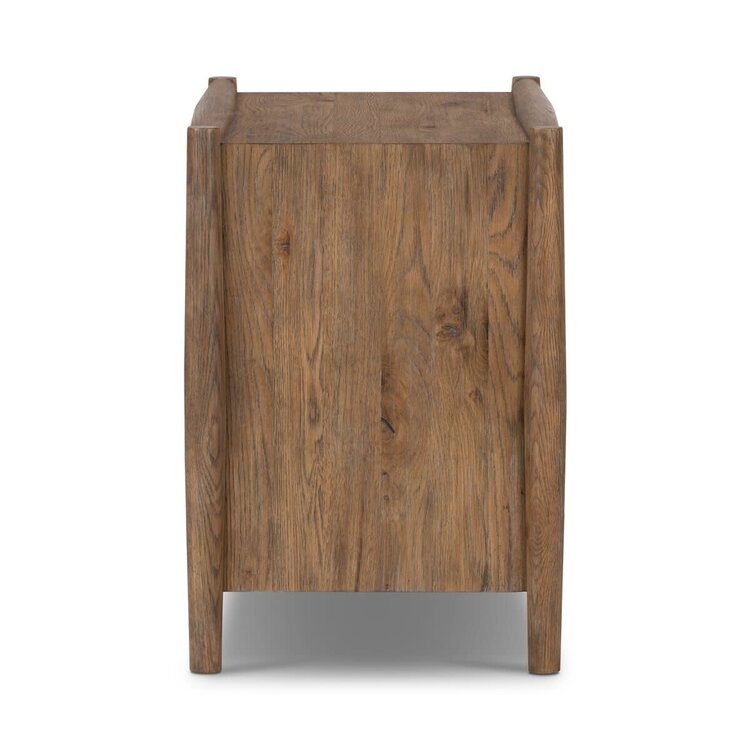 Four Hands Glenview Nightstand- Weathered Oak Veneer