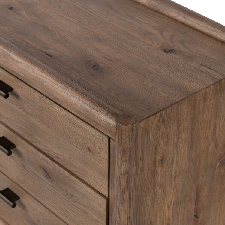 Four Hands Glenview Nightstand- Weathered Oak Veneer