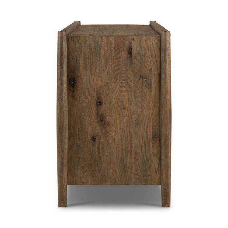 Four Hands Glenview 6 Drawer Dresser- Weathered Oak Veneer