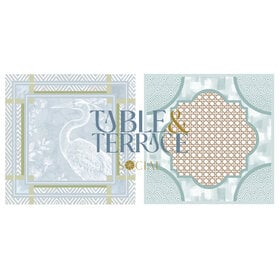 Table & Terrace Social White Heron Mahjong Mat