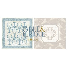 Table & Terrace Social Blue Marsh Mahjong Mat