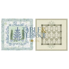 Table & Terrace Social Painted Pagoda Mat