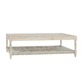 Beyond Borders Philipe Large Coffee Table- Weathered White