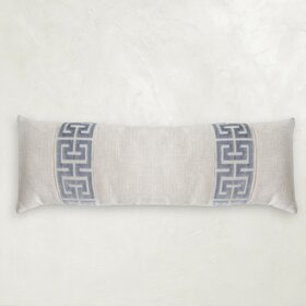 Hanoi Ivory Feather Lumbar, 54" x 18"