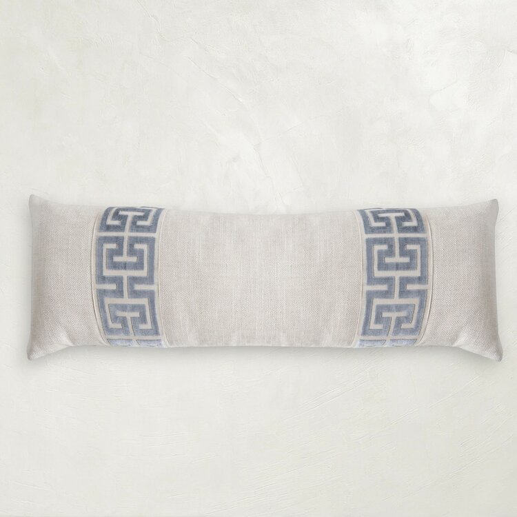 Hanoi Ivory Feather Lumbar, 54" x 18"
