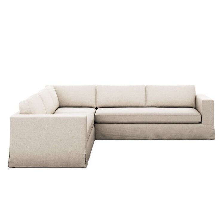 Four Hands Tovana 3 Piece Sectional- Crypton Nomad Snow