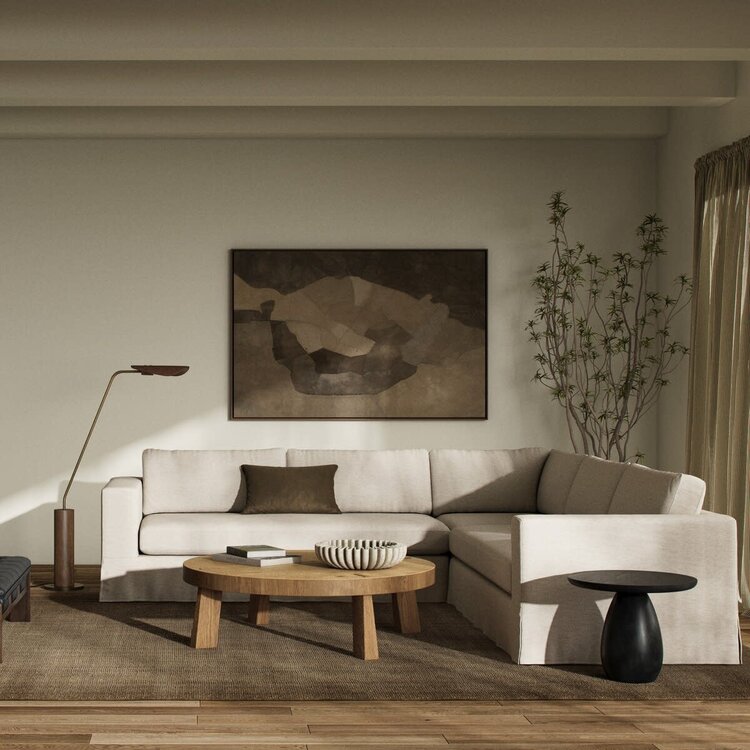 Four Hands Tovana 3 Piece Sectional- Crypton Nomad Snow