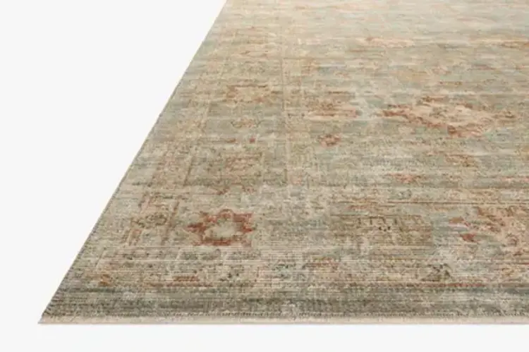 Heritage-HER-06 Aqua/Terracotta, 9' x 12'
