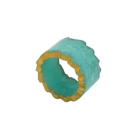 Saro Lifestyle Resin Artistry Napkin Ring- Aqua