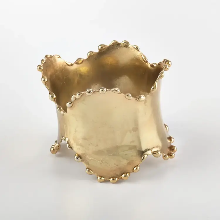 Saro Lifestyle Classic Design Napkin Ring- Gold