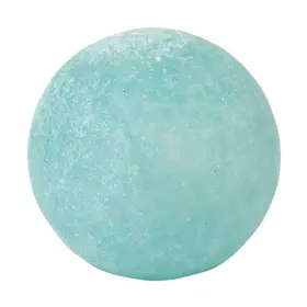 Beachcombers Teal Blue Frosted Glass Decorative Ball