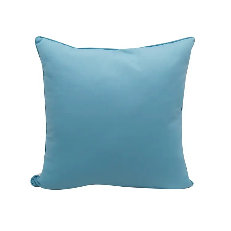 Rightside Design Sea Glass Nautilus Shell Indoor/Outdoor, 20" Pillow
