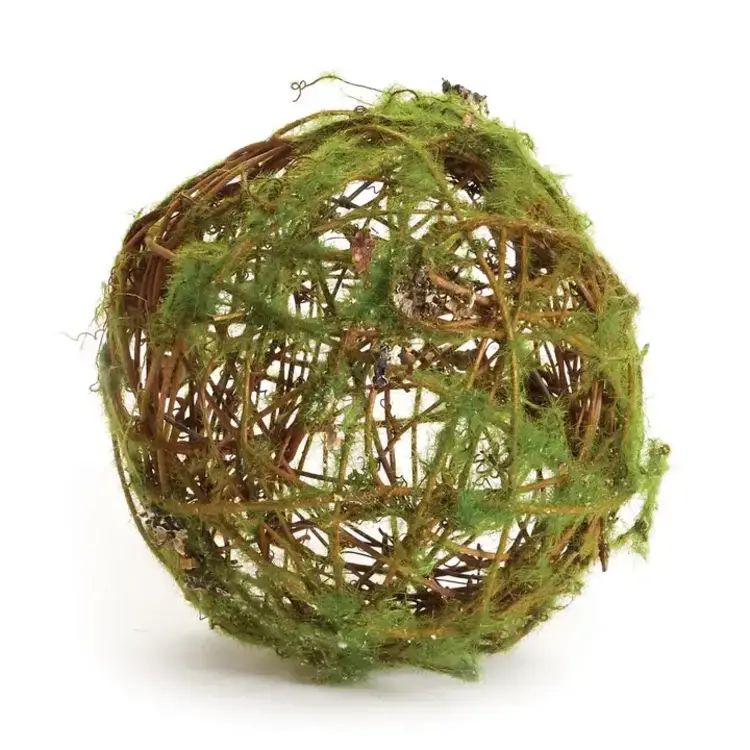 Napa Home & Garden Mossy Wrapped Twig Orb 6"