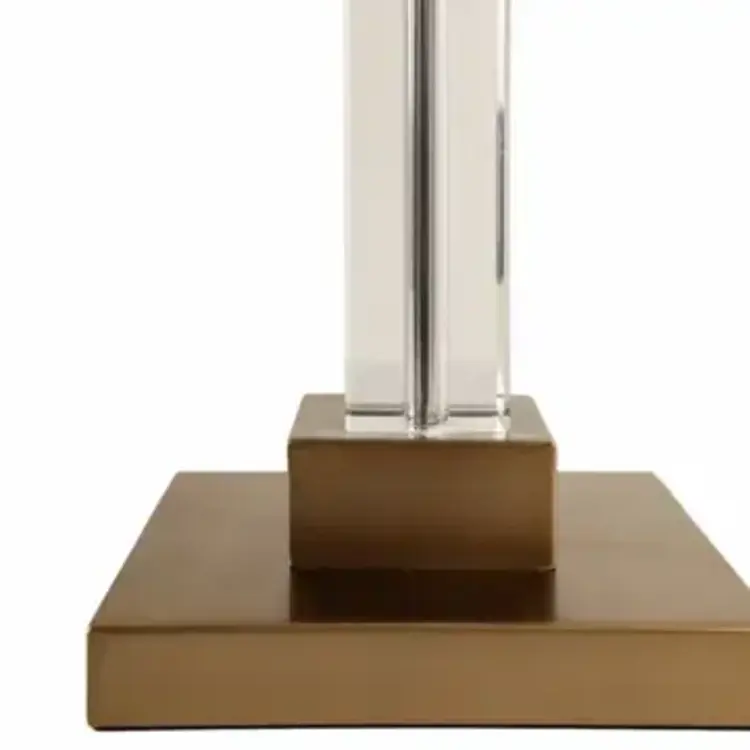 Sagebrook Home Clear Glass & Gold Table Lamp