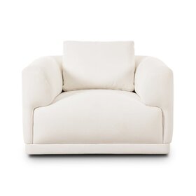 Four Hands Paulette Swivel Chair- Crypton Nomad Marshmallow