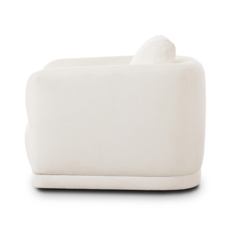 Four Hands Paulette Swivel Chair- Crypton Nomad Marshmallow