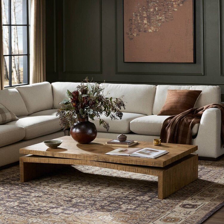 Four Hands Matthes Coffee Table- Sierra Rustic Natural