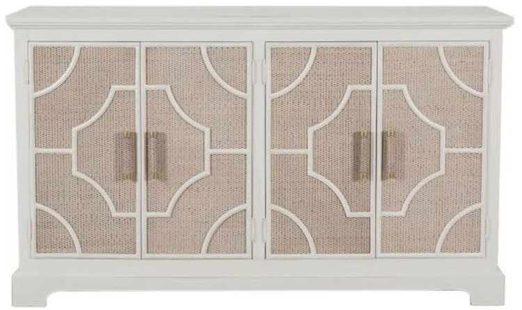 Lillian 4 Door Sideboard w/ Woven Rattan Doors
