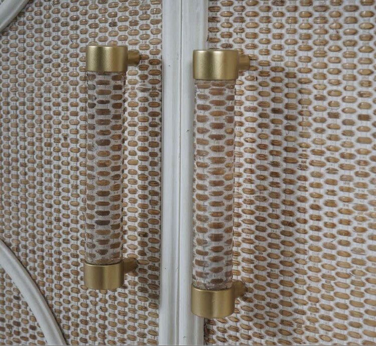 Lillian 4 Door Sideboard w/ Woven Rattan Doors