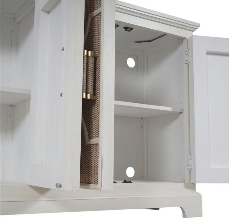 Lillian 4 Door Sideboard w/ Woven Rattan Doors