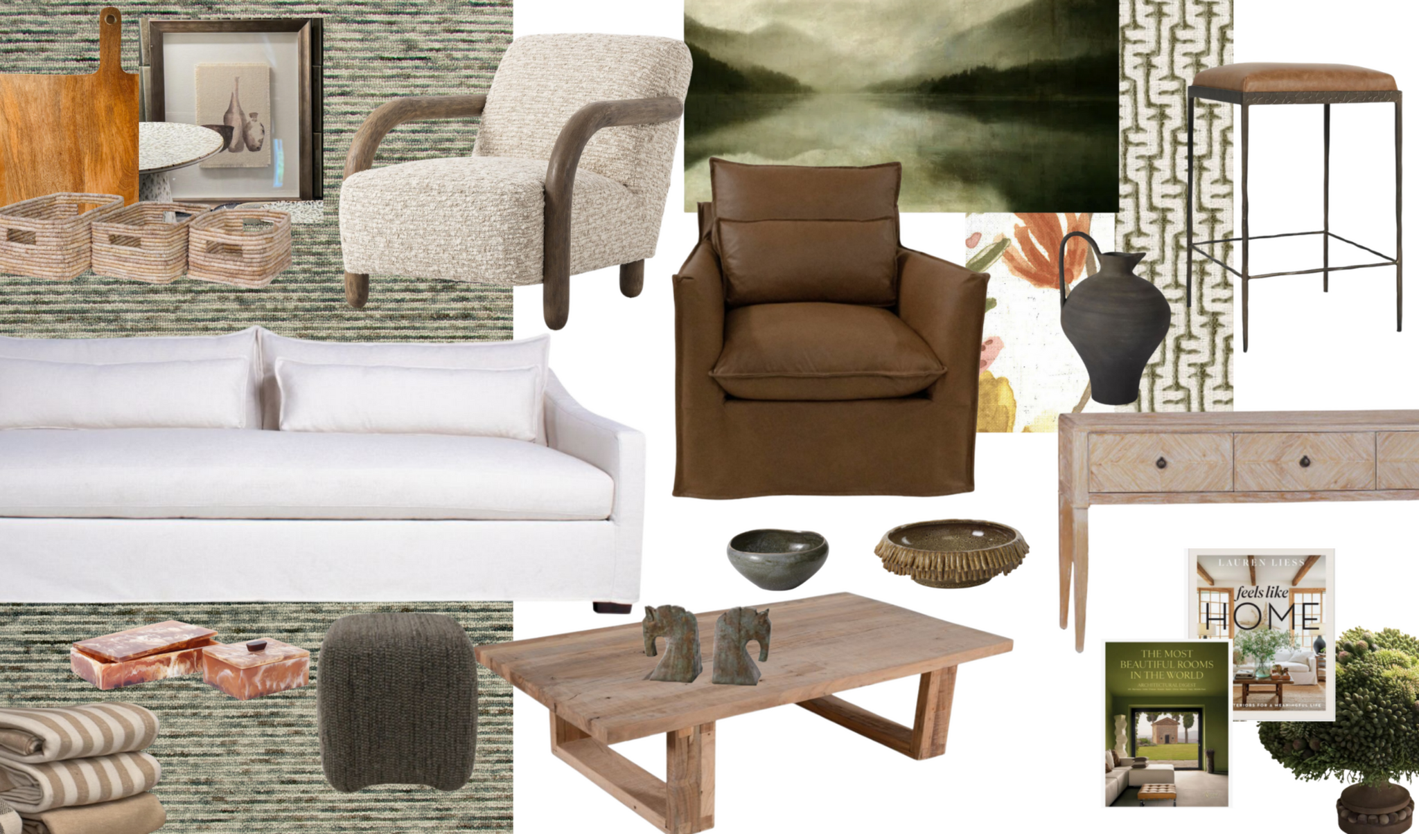 Lake Martin Inspiration Home Moodboard