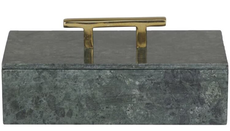Atelier Home Green Marble Decorative Box-