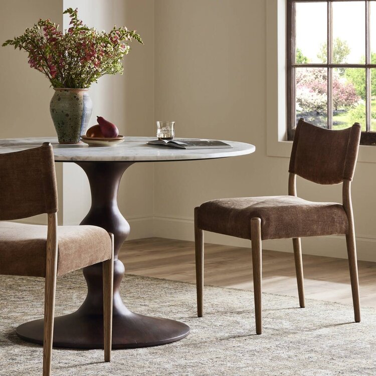 Four Hands Jayla Armless Dining Chair- Altair Mushroom