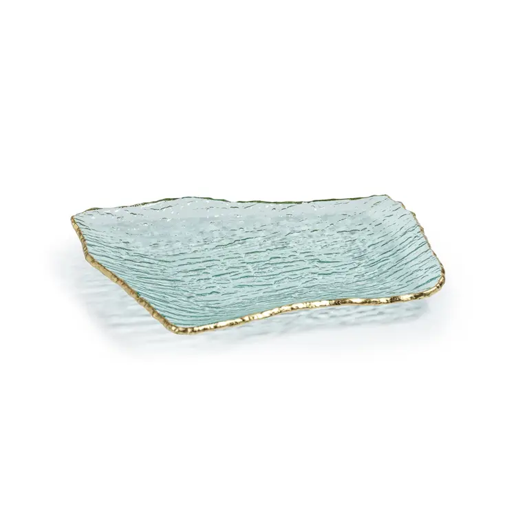 Textured Rectangular Organic Shape Plate- Small