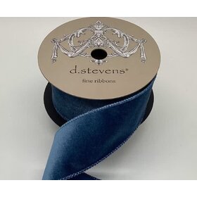 Velvet Ribbon, Dusty Blue