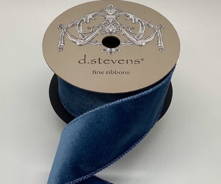 Velvet Ribbon, Dusty Blue