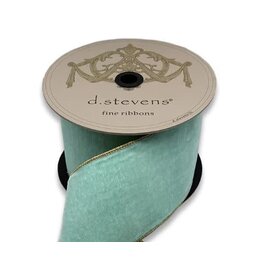 VP Lush Velvet Ribbon, Gold & Ocean Water