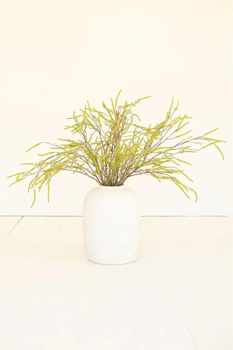 Artificial Green Willow Flowers Spray