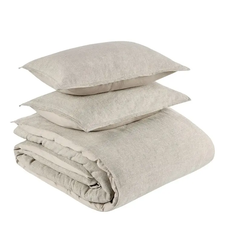 Talia Duvet Set, Natural King (2 King Shams & 1 King Duvet Cover Included)
