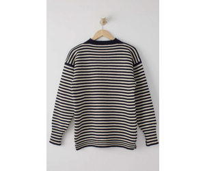 GUERNSEY WOOLLENS セーター JOURNAL STANDARD Traditional Guernsey Jumper In Charcoal - Guernsey Woollens Ltd