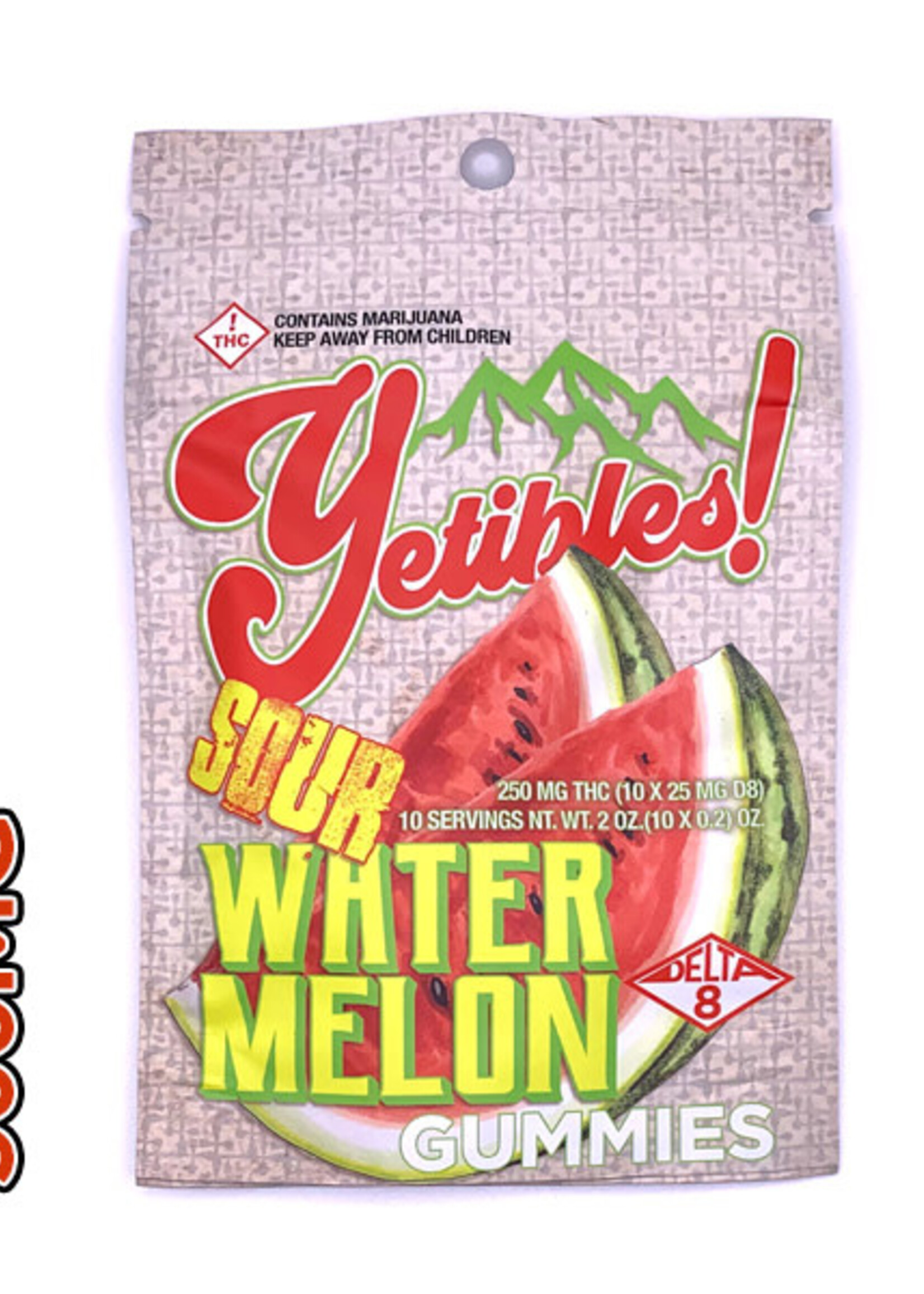 Yetibles Yetibles THC-O 500mg Gummies Sour Watermelon