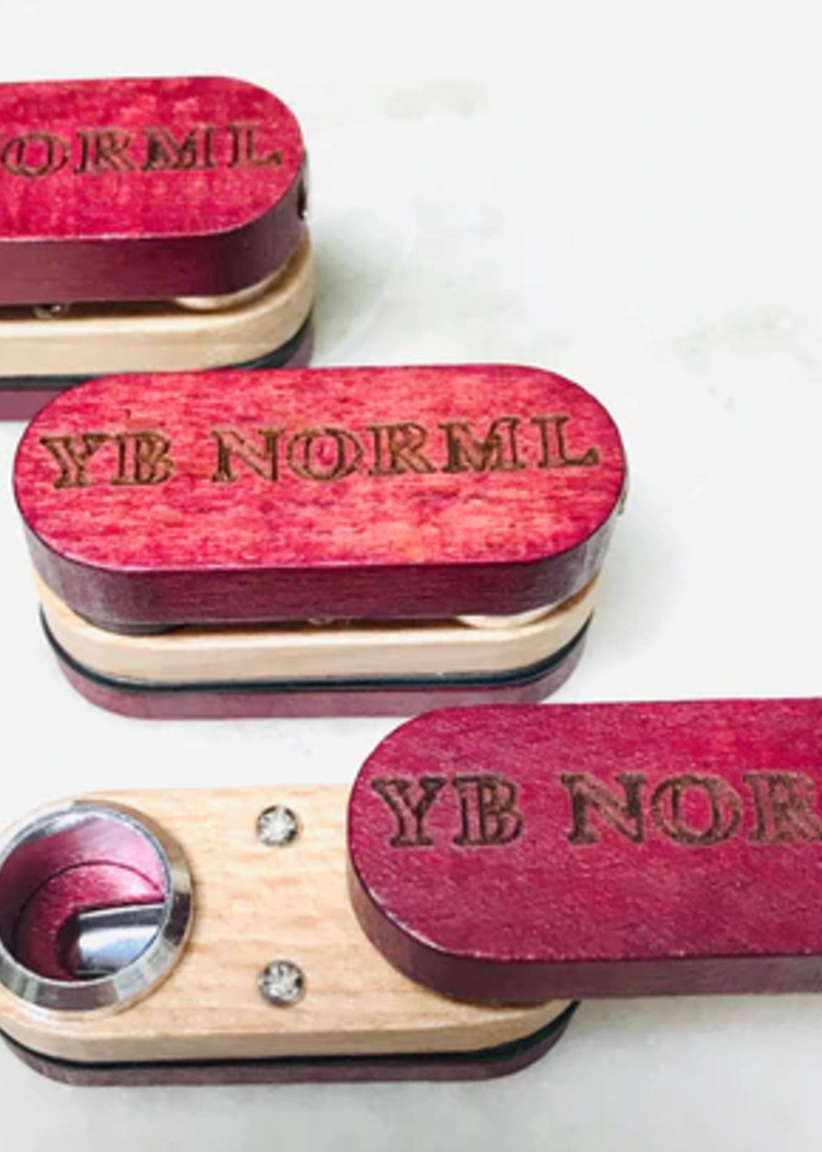 YB Norml YB Norml Wood Hand Pipe W/ 2 Fold
