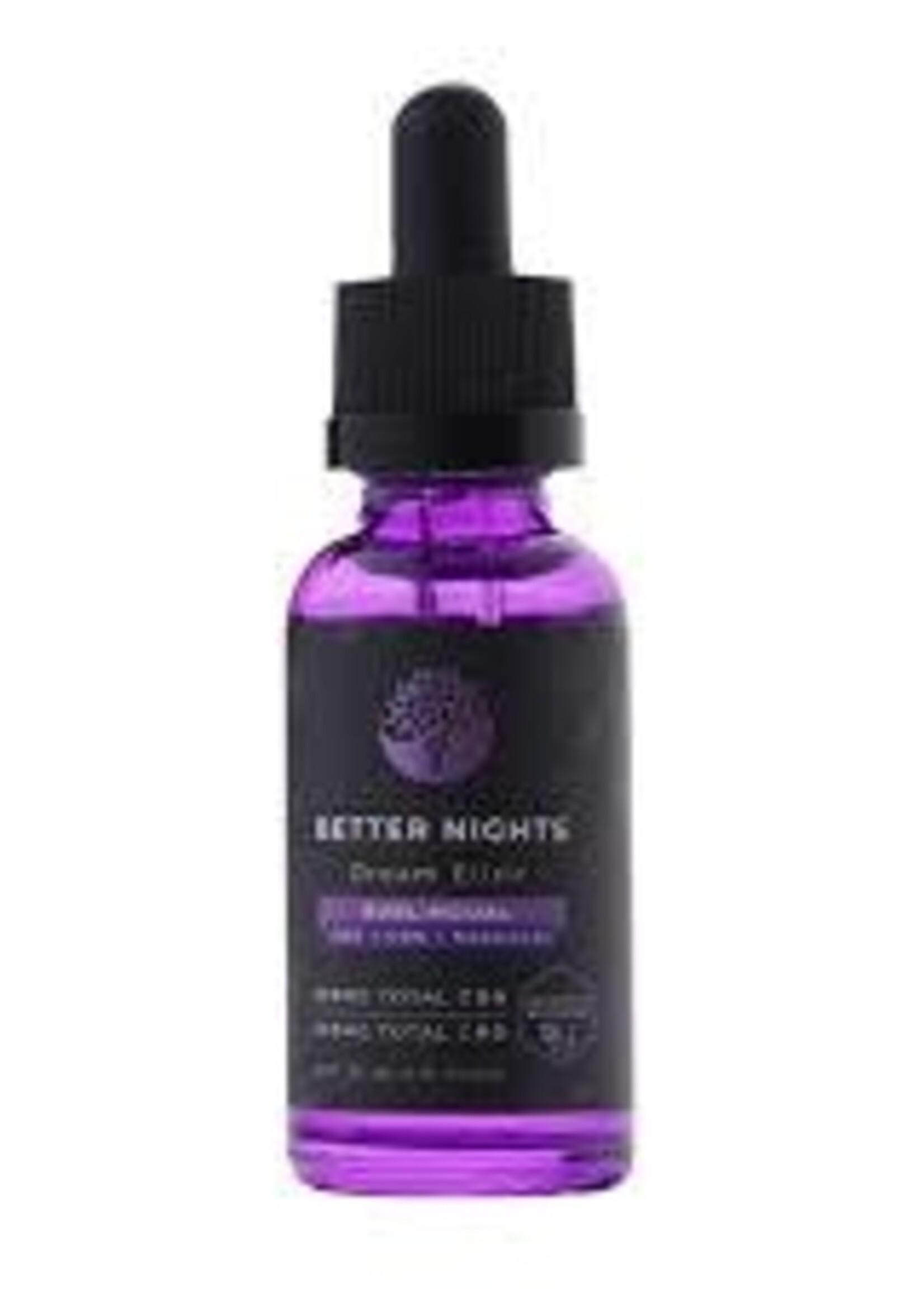 Better Nights Better Nights Dream Elixir Sublingual 300mg CBD + 300mg CBN Melatonin