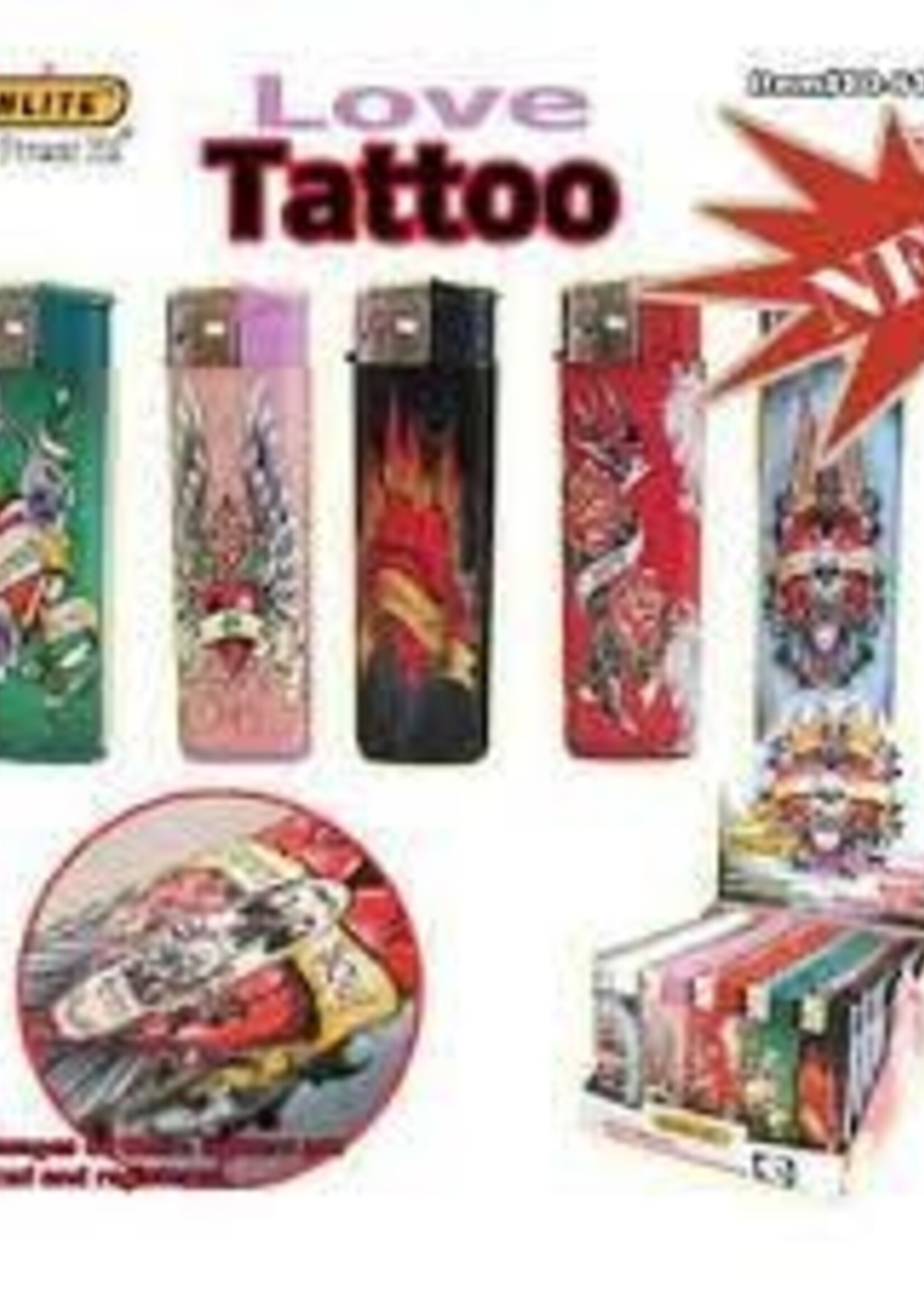 Winlite Elctronic Winlite Electronic Refillable Lighter Love Tattoo