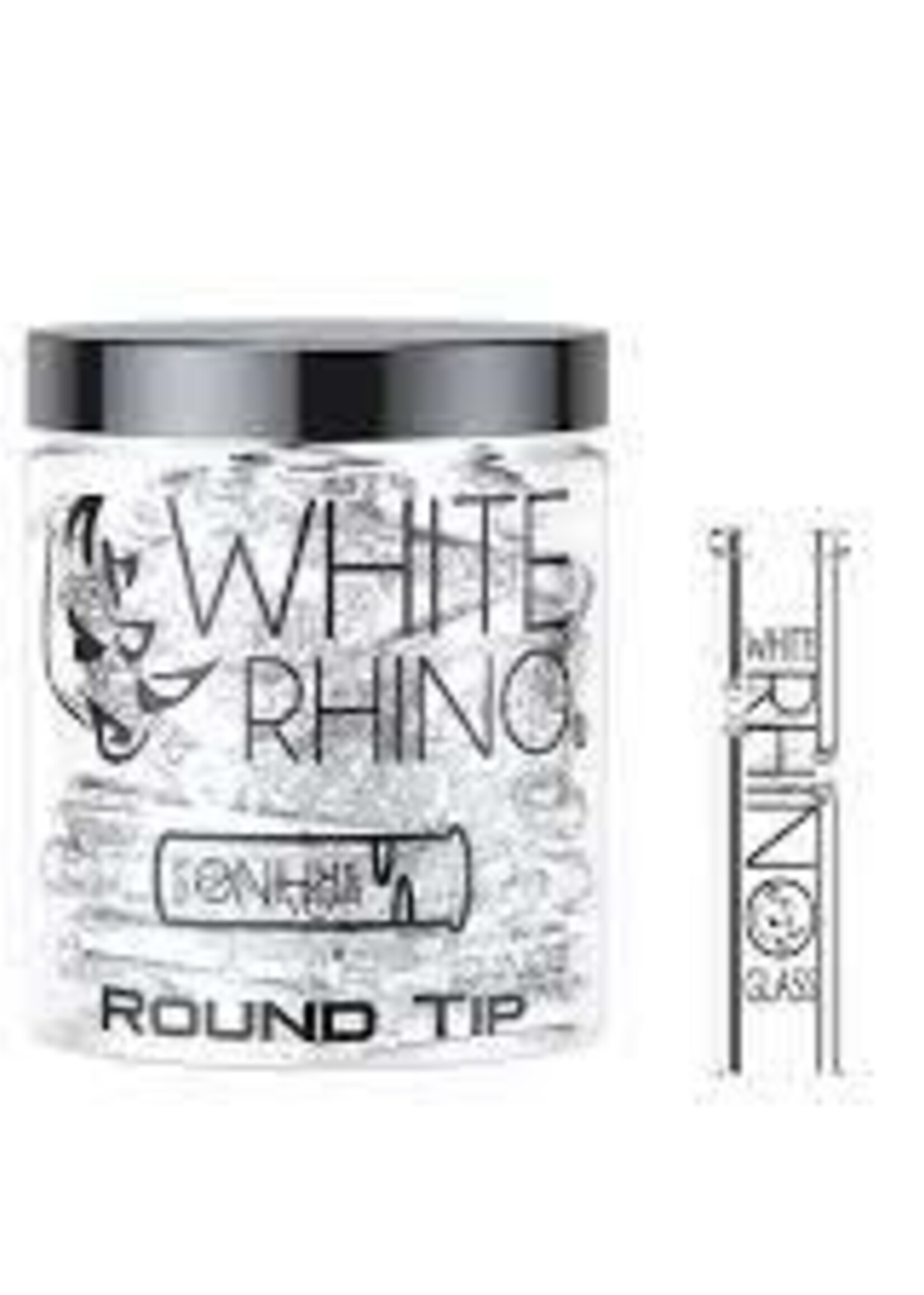 White Rhino White Rhino XL Round Glass Tip