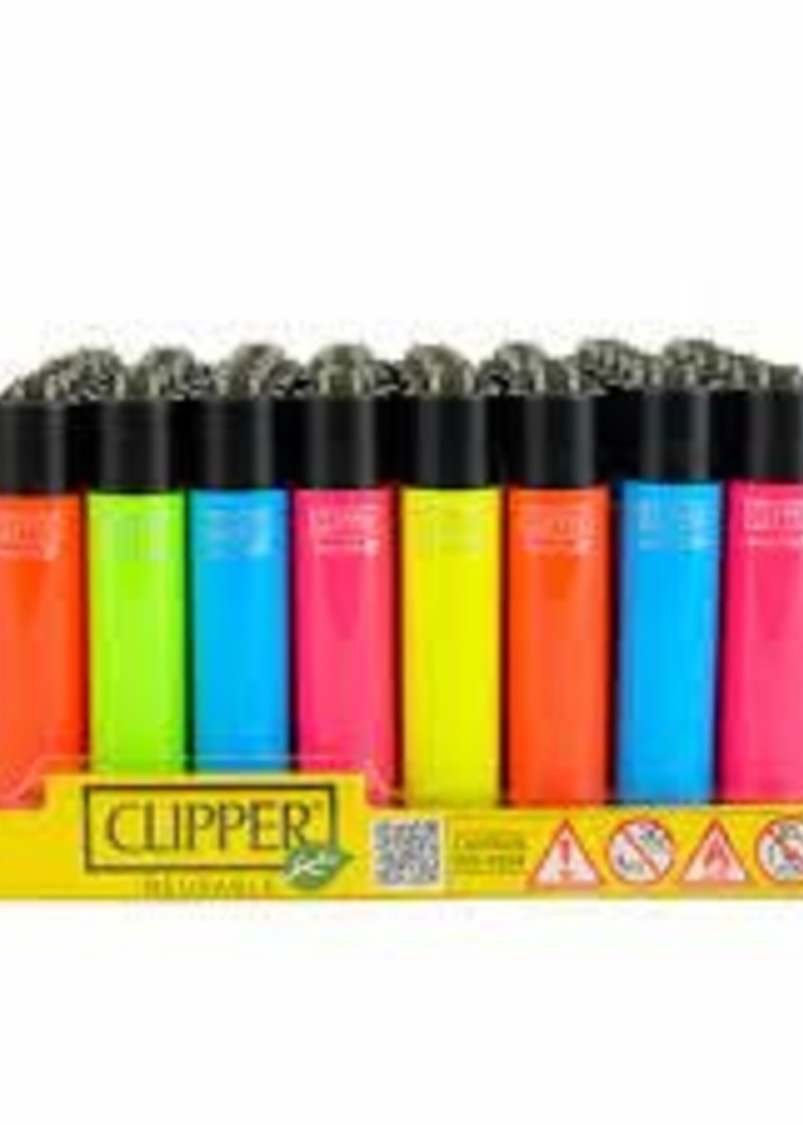 Clipper Fluorescent Solid Clipper Lighter