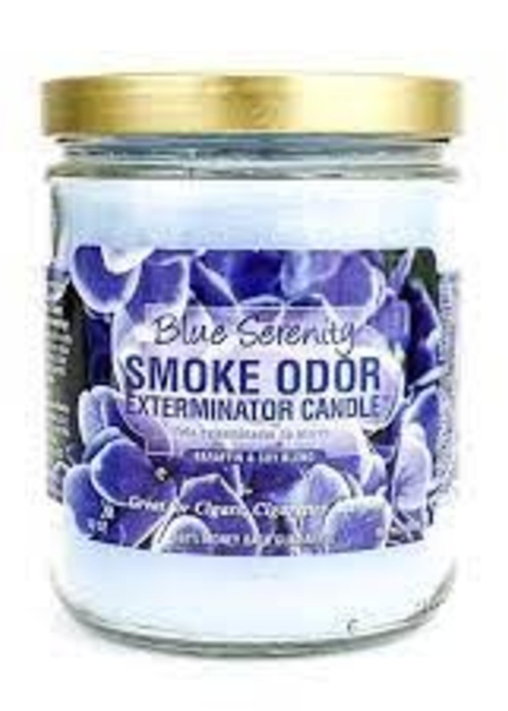 Smoke Odor Smoke Odor Candle Blue Serrenity