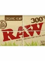 Raw Raw Organic Hemp 300's 1 1/4 Papers