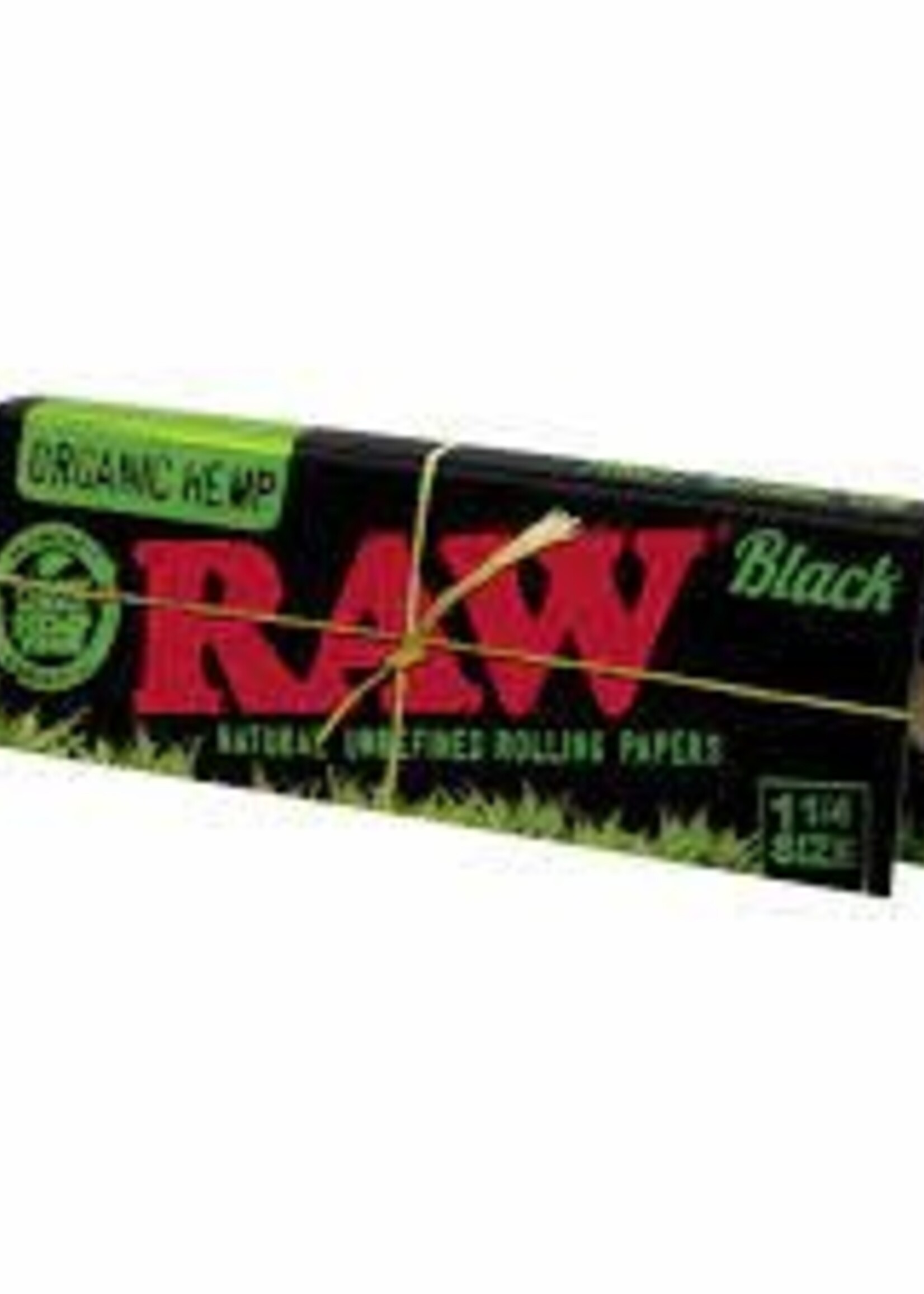 Raw Raw Organic Hemp Black 1 1/4 Papers