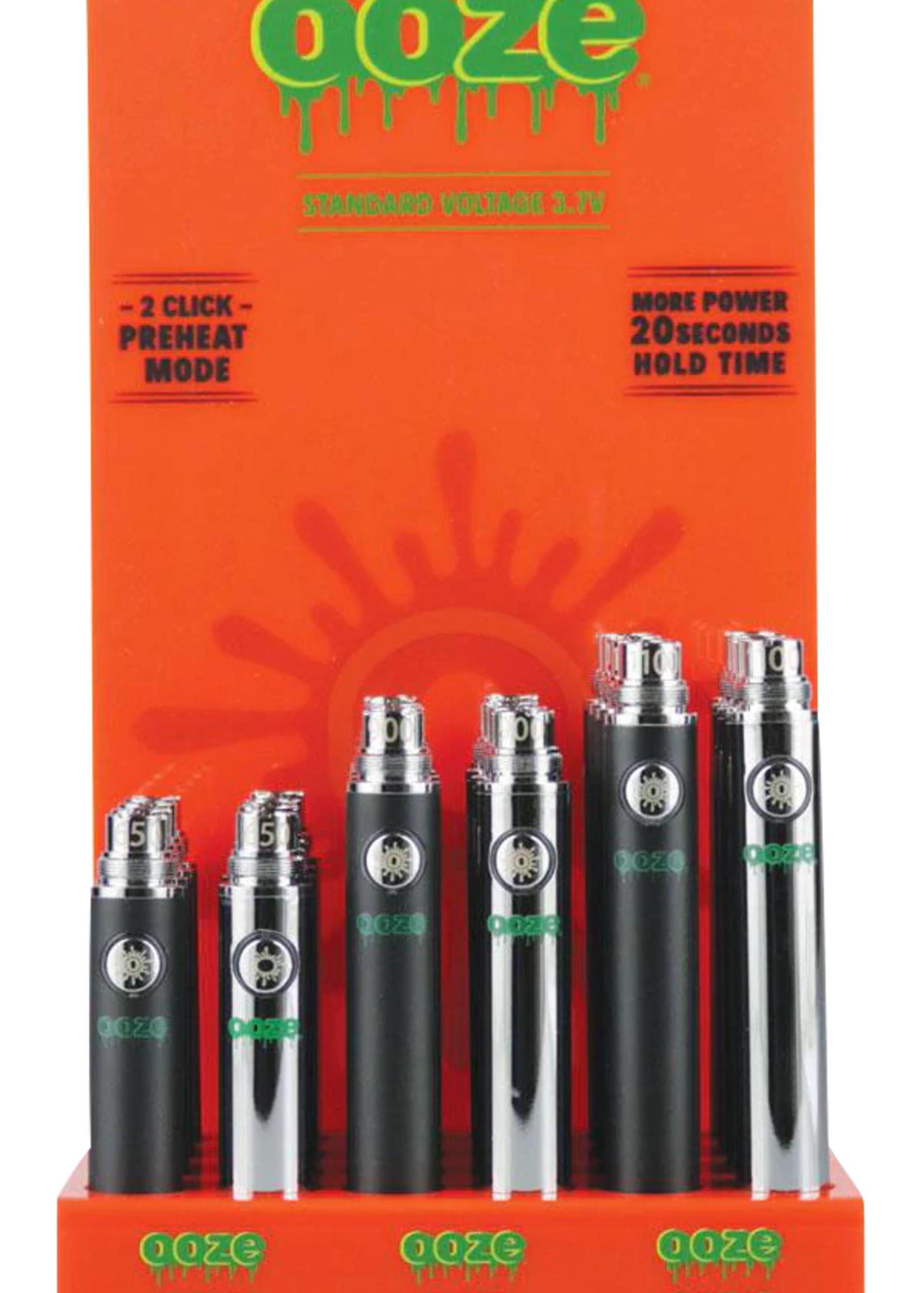 Ooze Ooze Standard 3.7V Battery Chrome 650mah