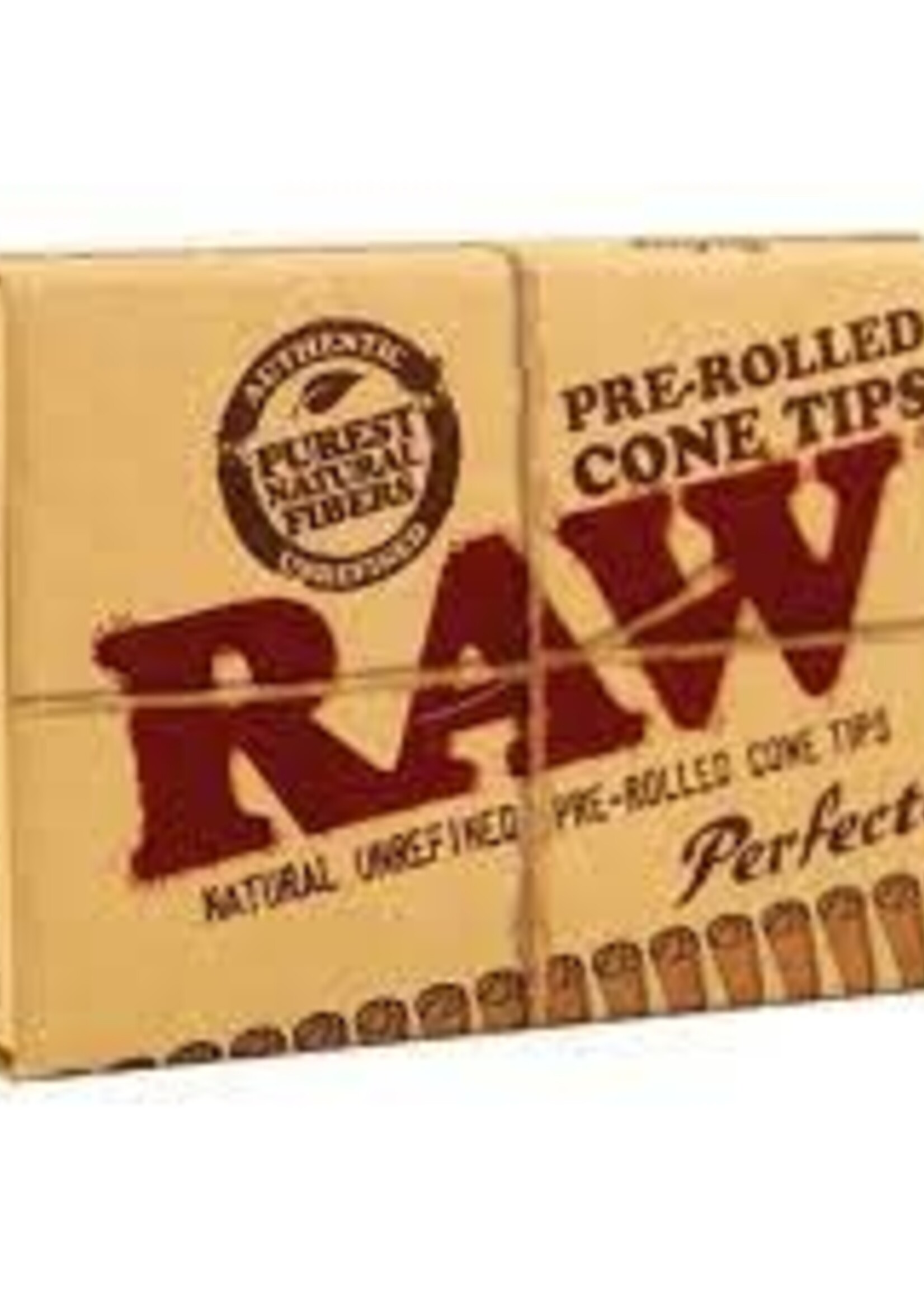 Raw Raw Natural Pre Rolled Cone Tips Perfecto 21pk
