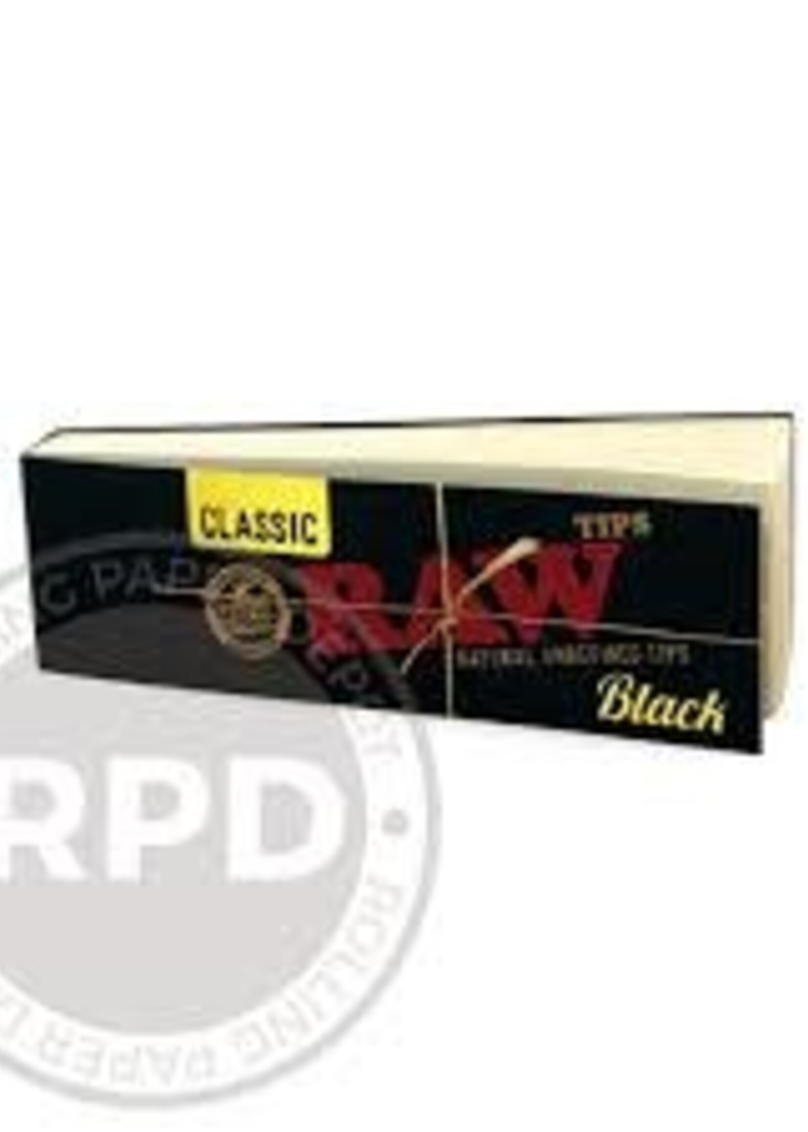 Raw Raw Classic Black Perforated Tips 50pk