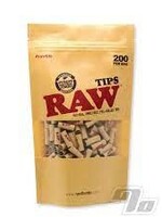 Raw Raw Natural Pre Rolled Tips 200 per Bag