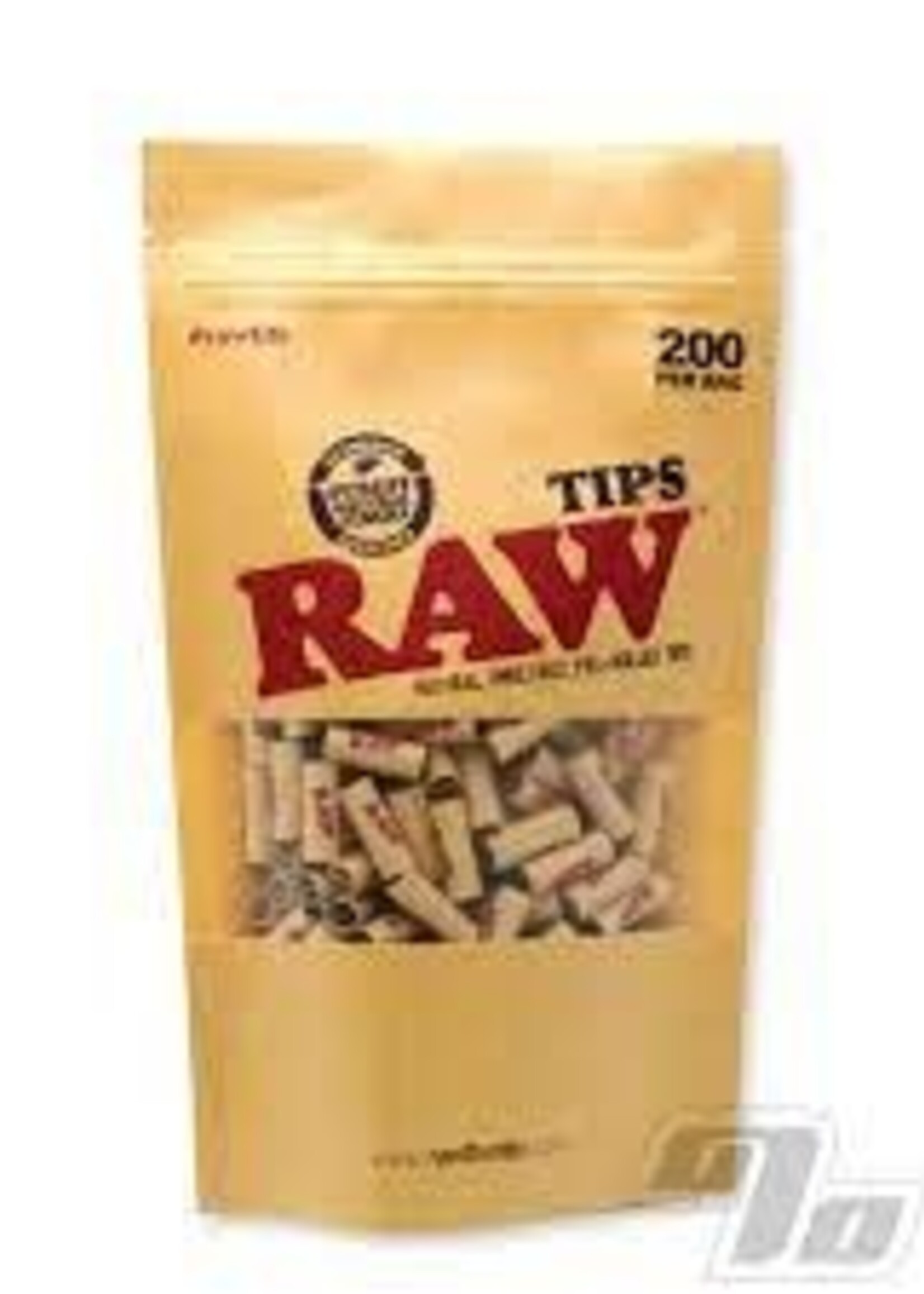 Raw Raw Natural Pre Rolled Tips 200 per Bag